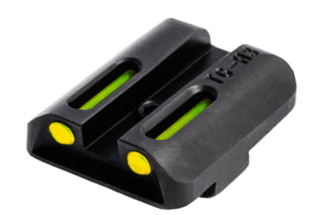 Image of TruGlo Tritium / Fiber Optic TFO Hand Gun Sights, Green Front and Yellow Rear - For Glock 17/19/22 and Similar, TG-TG131GT1Y