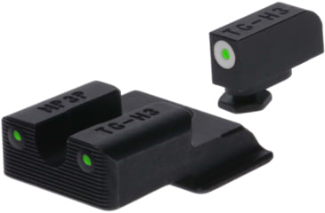Image of TruGlo Tritium Pro Handgun Night Sights for Smith &amp; Wesson M&amp;P 380 EZ w/ White Front Ring, TG-TG231MP3W