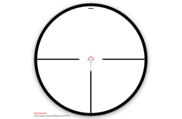 Image of TruGlo TX6 3-18x50mm Rifle Scope, 30mm Tube, First Focal Plane, Illuminated Mil-Dot Reticle, Black, TG-TG8531TF