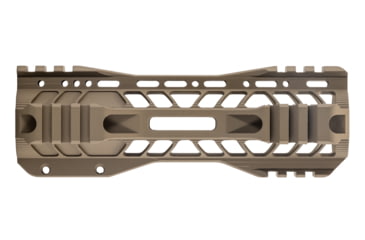 Image of TRYBE Defense AR-15 M-LOK Extra Lightweight Quad Handguard w/ Cut Rail, 7in, Flat Dark Earth, HDG7QCR-FDE