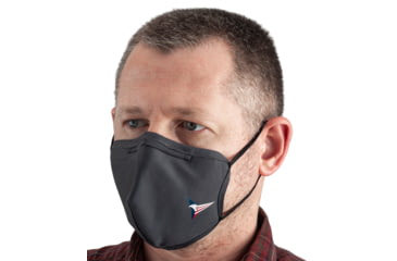 Image of TRYBE Defense Breathing Armor Reusable 4 Layer Water Repellent Face Mask, Gray, One Size Fits All TRBMASK-1