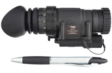Image of TRYBE Optics PVS-14 Night Vision Monocular, GEN 2, Green Phosphor, Photonis Tube, 57-64 lp/mm, Regular, Charcoal, TRYBEPVS14G-G2