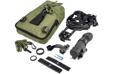 Image of TRYBE Optics PVS-14 Night Vision Monocular, GEN 2, Green Phosphor, Photonis Tube, 57-64 lp/mm, Regular, Charcoal, TRYBEPVS14G-G2