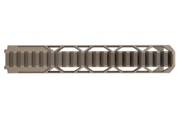 Image of TRYBE Defense Magnite Go Fast Ultra Lightweight Handguard, Cut Top Rail, M-LOK, FDE, 9in, MGHDG-V2-9CR-FDE