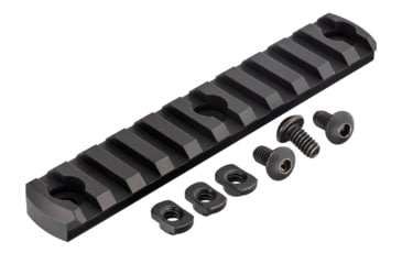 Image of TRYBE Defense Magnite M-Lok Picatinny Rail Section, 11 Slots, Black, TRBDMGRAIL11-BL