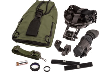 Image of TRYBE Optics PVS-14 Night Vision Monocular, GEN 3, White Phosphor, Min 1600 FOM, 64-72 lp/mm, Regular, Black, TRYBEPVS14WR