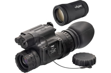 Image of TRYBE Optics PVS-14 Night Vision Monocular, GEN 3, White Phosphor, Filmless Tube, 64-81 lp/mm, Hand Selected Quality, Charcoal, w/ TRYBE PVS-14 3X Magnifier, TRYBEPVS14W-L3-HP-KIT1