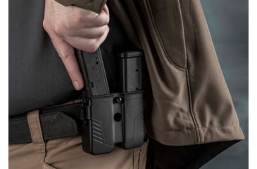 Image of TRYBE Tactical Universal Double Magazine Pouch, Black, TRT-UDMP-BL