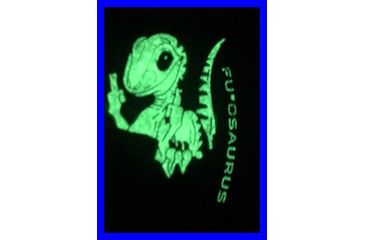 Image of TUFF Products 2.5in Fuasaurus Patch, Glow in the dark, P-Fuasaurus