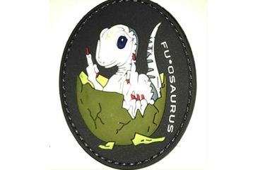 Image of TUFF Products 2.5in Fuasaurus Patch, Glow in the dark, P-Fuasaurus