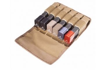 Image of TUFF Products 6 InLine Mag Pouch Size 2, Coyote Brown, Double Stack Magazines B92 GL17,19,20,21,22,23 922 7066-CBV-2