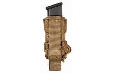 Image of TUFF Products Bungee Pistol Magazine Pouch, B.M.P., Coyote Brown, B92F/Ss226/Fits Glock 17,22 8823-CBV-2