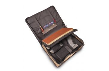 Image of TUFF Products Deluxe Un-Planned Day Planner w/ Office Supply Organizer, Black Nylon, Medium 4057-NYC-M
