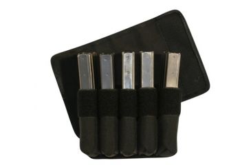 Image of TUFF Products Original 5 In-Line Mag Pouch w/ Belt and Removable Flap, 1000D Black Nylon, Single Stacks, 1911, 220 7065-NYV-1