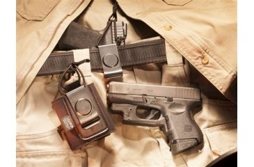 Image of TUFF Products Uni-Fit IWB Holster w/ Metal Clip, Black, Medium Fits Lcp Gl26 J Frame Or Similar 1200-UNI-MD