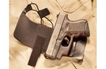 Image of TUFF Products Uni-Fit IWB Holster w/ Metal Clip, Black, Medium Fits Lcp Gl26 J Frame Or Similar 1200-UNI-MD