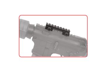 Image of Tuff Zone 0.5in Compact Riser Mount, See-Through - 8 Slots, TZ-MR8L