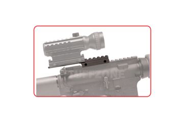 Image of Tuff Zone 0.5in Riser Mount, Offset See-Through - 14 Slots, TZ-MR6E8L