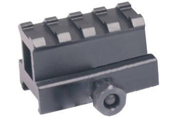 Image of Tuff Zone 1in Compact Riser Mount, See-Through - 4 Slots, TZ-MR4