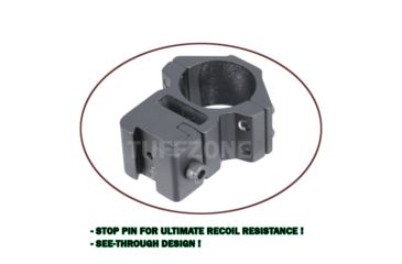 Image of Tuff Zone .22 Type Base Airgun Ring Mount, 1in, High Profile, TZ-RAH