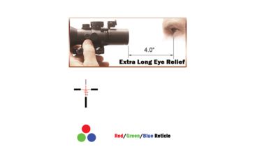 Image of Tuff Zone 3.5x40mm Rapid Range Reticle w/ RGB Illuminated, TZLT-PM3540CB