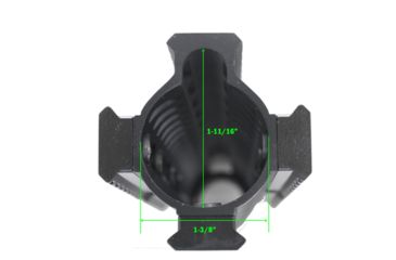 Image of Tuff Zone AR-15 Handguard 7in w/ 3 Rails, Slim KeyMod, Steel Barrel Nut and Shims, TZ-MFKM7
