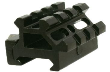 Image of Tuff Zone Double Rail 45 Degree Angle Mount, 1.57in, Black Anodized, TZ-M45D