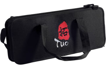 Image of Tuo Cutlery 12 Slots Knife Case, 19in x 7.88in x 2.75in. 600D Canvas, Black, AD05