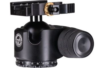 Image of Two Vets Tripods Inc 44MM Dual Tension Ballhead w/Arcalock Dual Clamp, Arca Swiss and Picatinny, Black, 3in, 850044845279