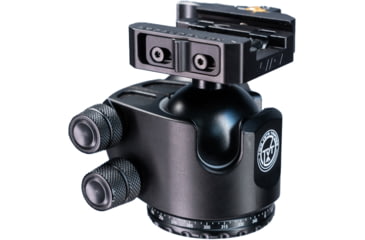 Image of Two Vets Tripods Inc 44MM Dual Tension Ballhead w/Arcalock Dual Clamp, Arca Swiss and Picatinny, Black, 3in, 850044845279