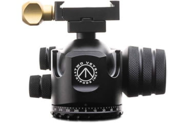 Image of Two Vets Tripods Inc 44MM Dual Tension Ballhead W/ Area 419 ARCALOCK CLAMP, Black/Gold, 3in, 44MM419