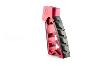 Image of Tyrant CNC Mod Grip, w/Chevron Back Straps, Red, Medium, TD-763-R3