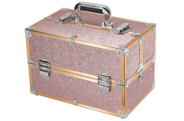 Image of TZ Case Aluminum-Framed Makeup Case, Rose Gold, 14.25 x 9 x 9.25in, AB-16 ROG