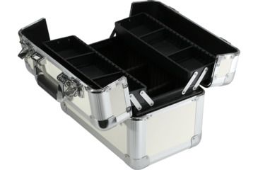 Image of TZ Case Aluminum-Framed Makeup Case, White, 14.25 x 8.75 x 9.75in, AB-411 WH