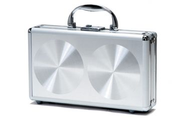 Image of TZ Case CD240 Large Aluminum CD/DVD Case - Smooth Silver Circle CD240DSC