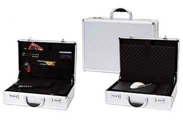 Image of TZ Case NC250 Aluminum 17 inch Waterproof Laptop Case - Silver Stripes NC-250SS