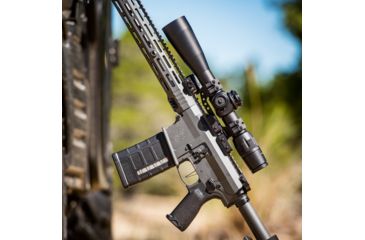 Image of U.S. Optics B-17 3.2-17x50 mm Rifle Scope, Digital Red FFP GEN II XR Reticle, 110 Click EREK Elevation Knob and US#5 Windage Knob with 1/10 MIL Adjustment, Matte Black, B-17 GENIIXR