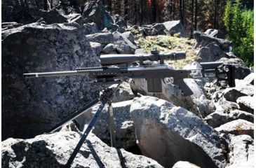 Image of U.S. Optics B-17 3.2-17x50 mm Rifle Scope, Digital Red FFP GEN II XR Reticle, 110 Click EREK Elevation Knob and US#5 Windage Knob with 1/10 MIL Adjustment, Matte Black, B-17 GENIIXR