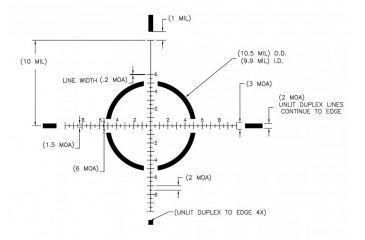 Image of U.S. Optics SR-6S 1.5-6x,30mm Tube Rifle Scope,Matte Black,JNG MIL Reticle SR-6S