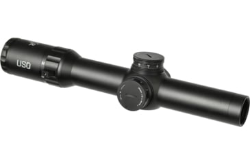 Image of U.S. Optics SXR 1-6x28mm LPVO 34 mm Tube Rifle Scope, Second Focal Plane, Simple Crosshair Reticle, Matte Black, SXR 1-6 SFP