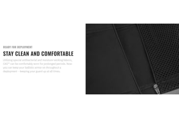 Image of UARM CAS Covert Armored Bulletproof Singlet,Type IIA Threat Level, Black, S, CASSB-SACASS2A