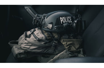 Image of UARM HCBH High Cut Ballistic Helmet, Type IIIA Threat Level, Black, L, HCBHLB