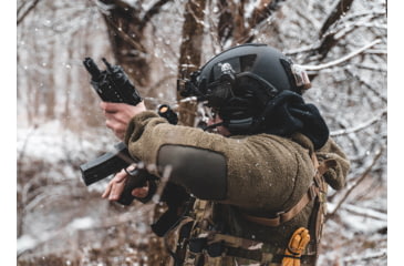 Image of UARM HCBH High Cut Ballistic Helmet, Type IIIA Threat Level, Black, L, HCBHLB