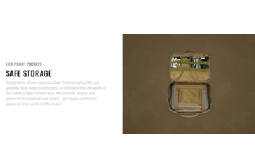 Image of UARM TLB Tactical Laptop Bag, Coyote, TLBC