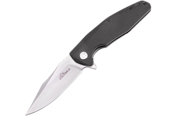 Image of Ultra-X Hugger Linerlock Black Folding Knife, 3.5 satin finish D2 tool steel blade, Black G10 handle, UXHK210K