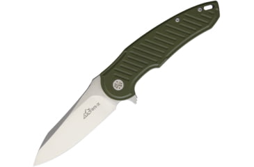 Image of Ultra-X Vulture Linerlock OD Folding Knife, 3.5 satin finish D2 tool steel blade, OD green textured G10 handle, UXHK221C