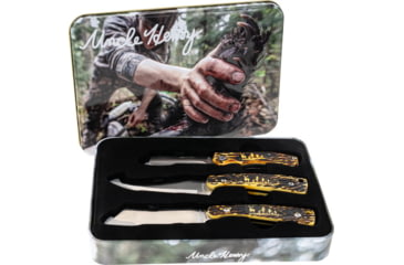 Image of Uncle Henry Knife 3pc Fixed Whitetail Gift Set Promo Q4