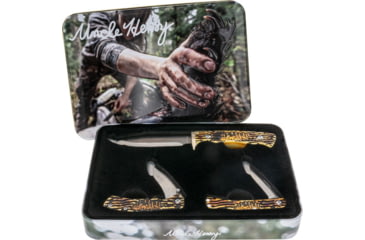 Image of Uncle Henry Knife 3pc Fixed Wolf Gift Set W/tin Promo Q4