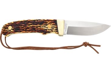 Image of Uncle Henry Pro Hunter Full Tang Fixed Blade Knife, Black / Silver, Medium
