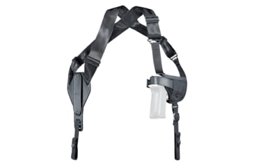 Image of Uncle Mike's Horizontal Shoulder Holster, Size 5, Fits Large Auto With 5 Barrel, Ambidextrous, Black 87050A
